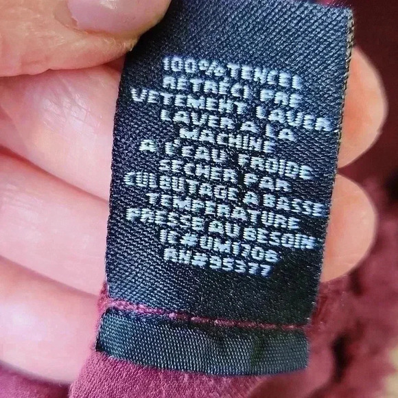 SANCTUARY anthro Roy Frayed Utility Jacket Wine Maroon sz M - Picture 13 of 16